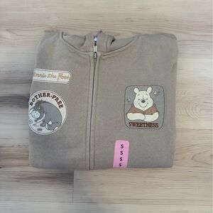 NWT Winnie the Pooh Hoodie beige color